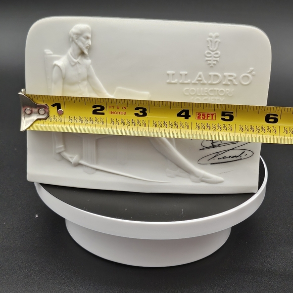 Vintage 1985 Lladro Collectors Society Don Quixote Porcelain Shellback Plaque - Picture 7 of 8